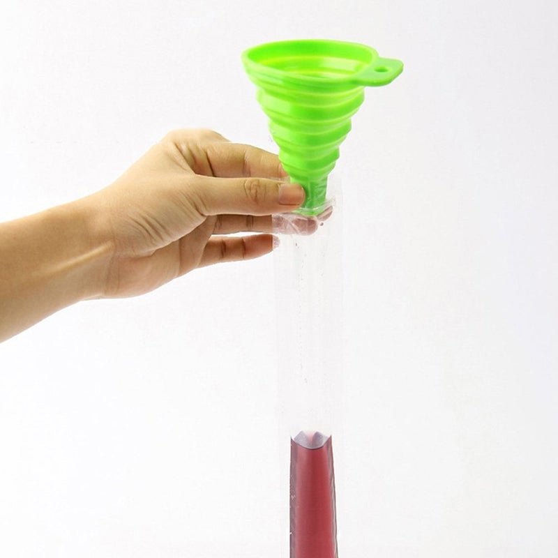 N/M 200 Pack Ice Popsicle Molds Bags - Zip-Top Disposable DIY Ice Pop Mold Bags - Summer Ice Pop Pouch with 4 Ice Pop Sleeves & 1 Silicone Funnel for Yogurt, Ice Candy,Yogurt, or Freeze Pops - Image 2